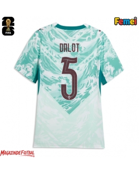 Portugalia Diogo Dalot #5 Echipament de Fotbal Replică Mondial 2026 Femei Deplasare Portugalia Diogo Dalot #5 Echipament de Fotbal Replică Mondial 2026 Femei Deplasare